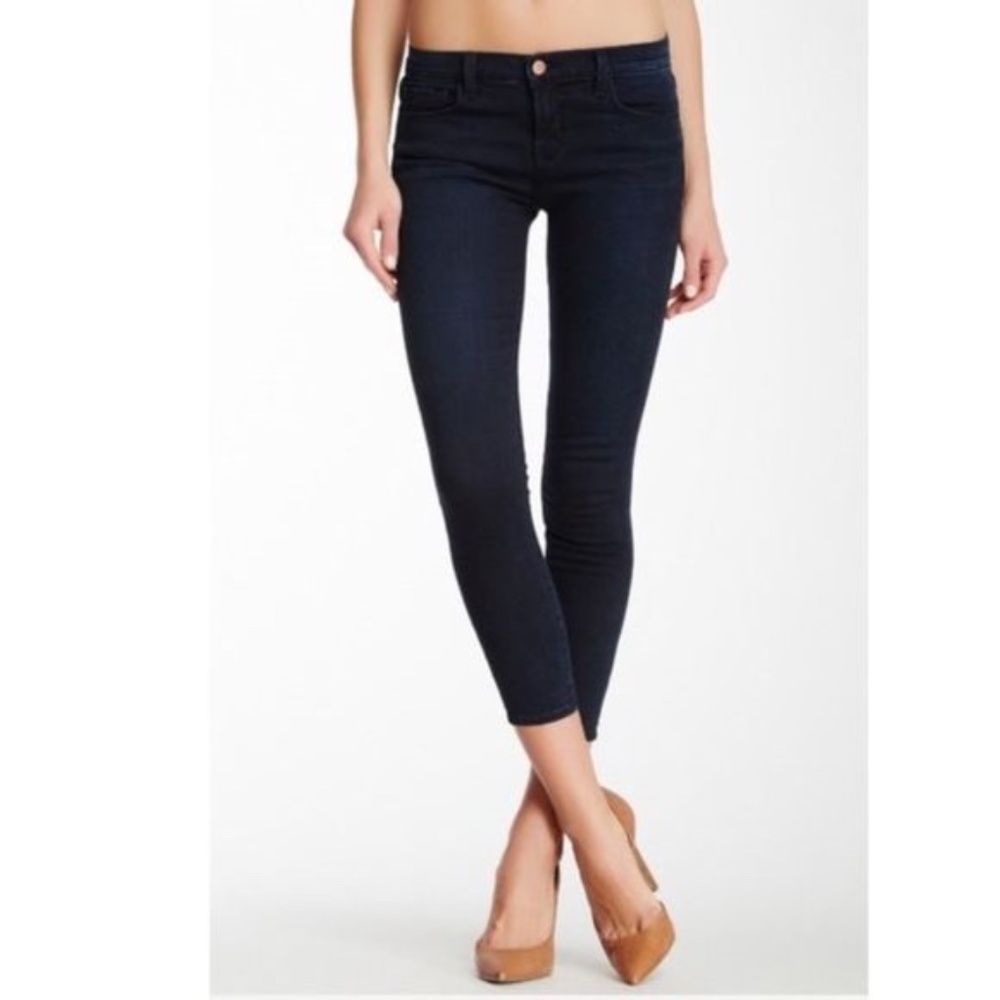 J Brand Capri Mid-Rise Jeans - Ink  - Size 28